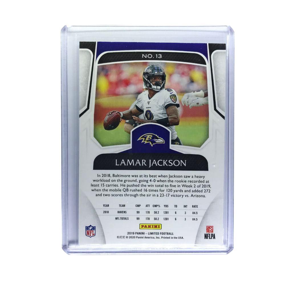 Panini Cards Lamar Jackson Baltimore Ravens 2019 Panini Limited NFL Base Card