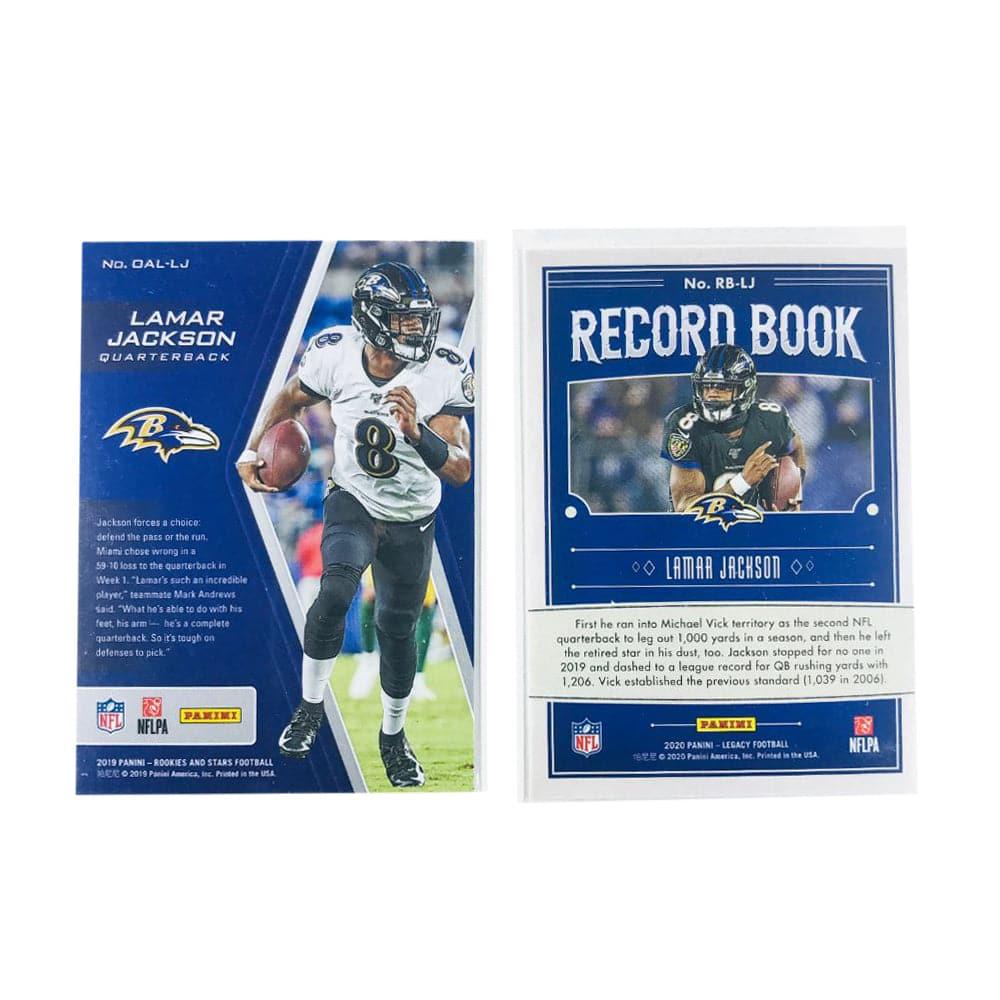 Panini Cards Lamar Jackson Baltimore Ravens Panini NFL 2 Card Insert Set