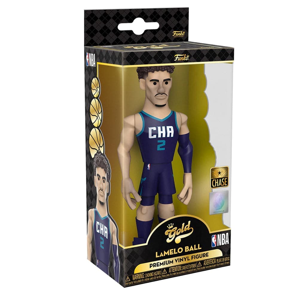 Funko Figures LaMelo Ball Charlotte Hornets Funko NBA 5" Home Vinyl Gold Figure - Purple