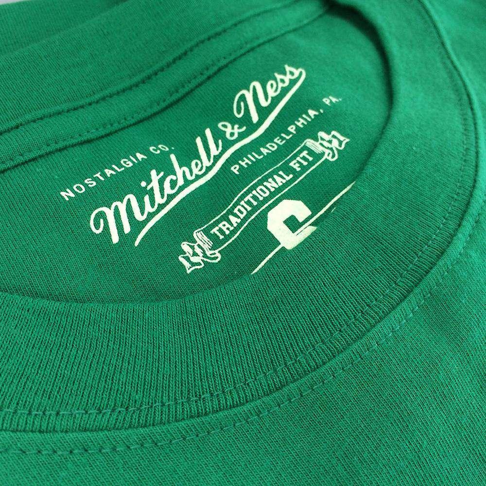 Mitchell And Ness T-Shirts Larry Bird Boston Celtics Mitchell & Ness NBA Player T-Shirt - Green