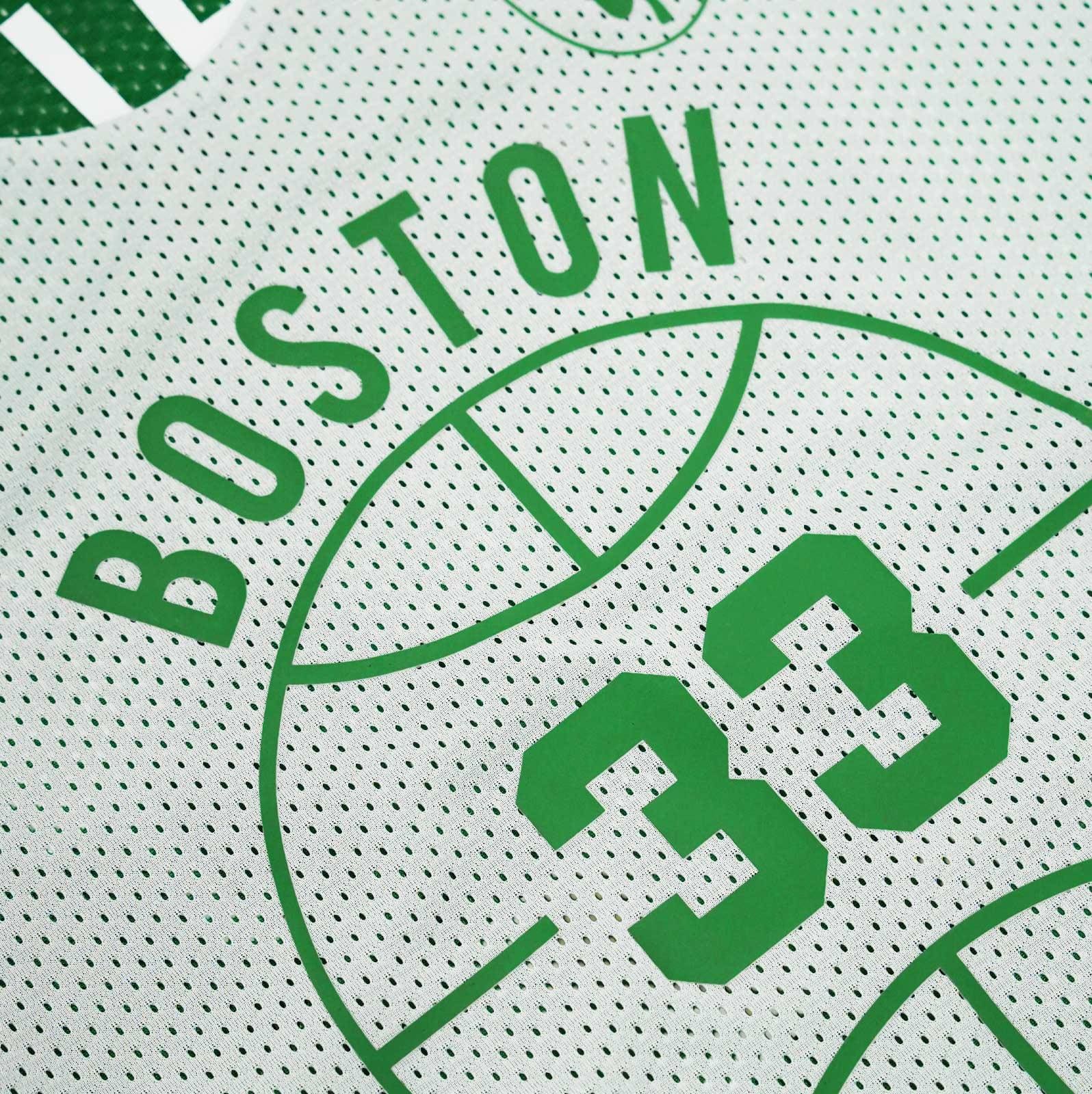Mitchell And Ness T-Shirts Larry Bird Boston Celtics Mitchell & Ness NBA Reversible Mesh Tank - Green/White
