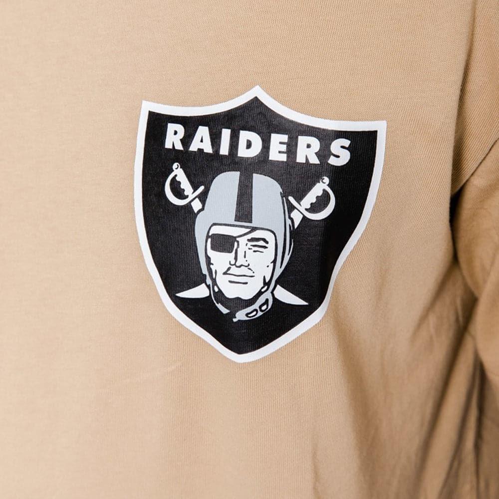 Majestic Athletic T-Shirts Las Vegas Raiders Majestic NFL Fasden T-Shirt - Tan