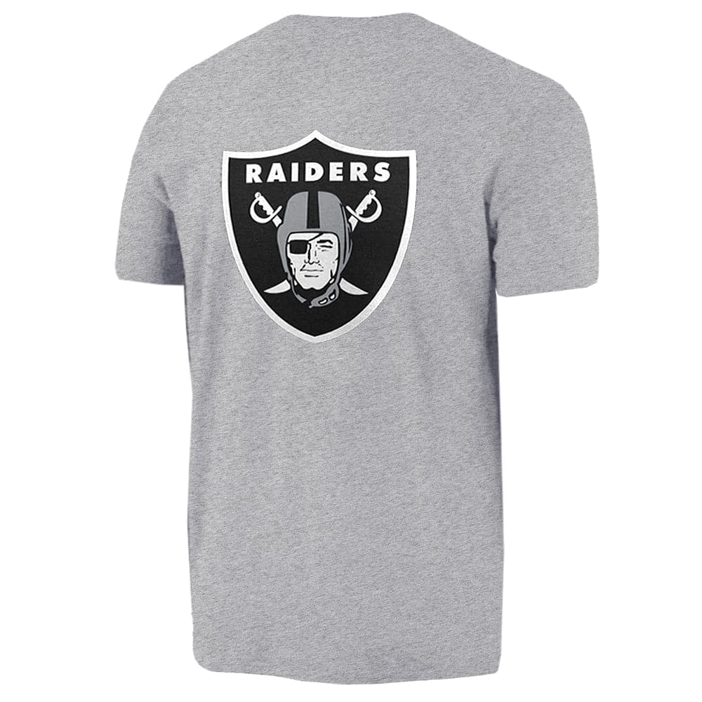 Majestic Athletic T-Shirts Las Vegas Raiders Majestic NFL Jeaner T-Shirt - Grey Marle