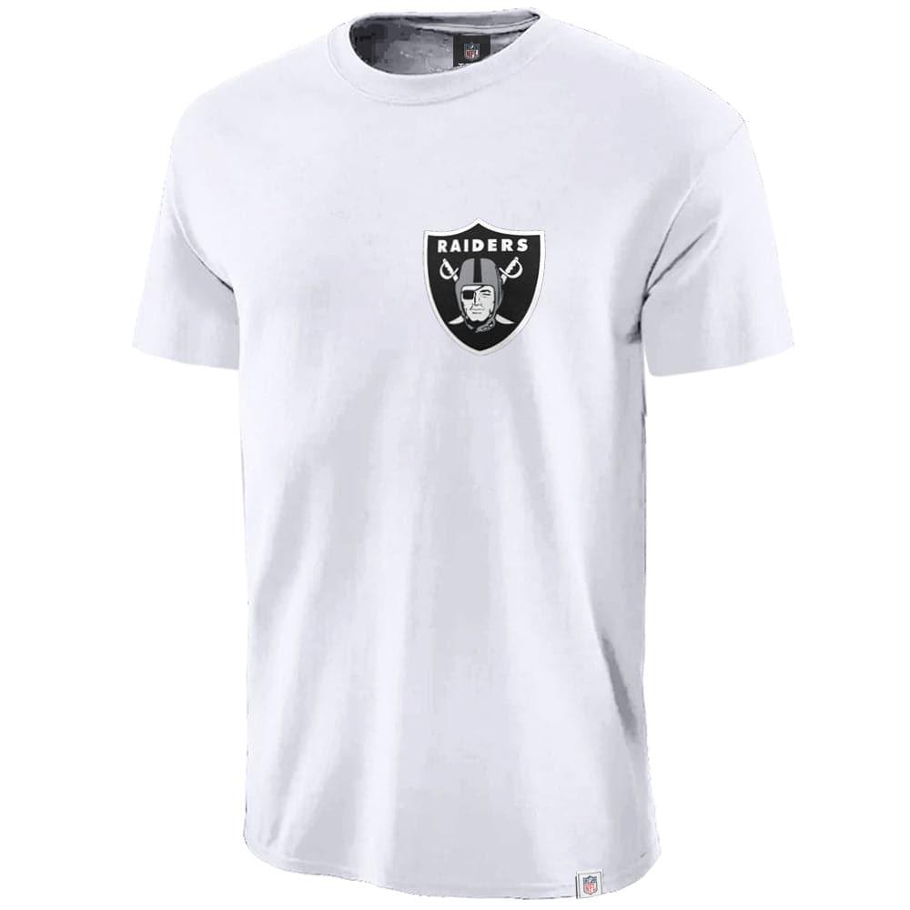 Majestic Athletic T-Shirts Las Vegas Raiders Majestic NFL Jeaner T-Shirt - White