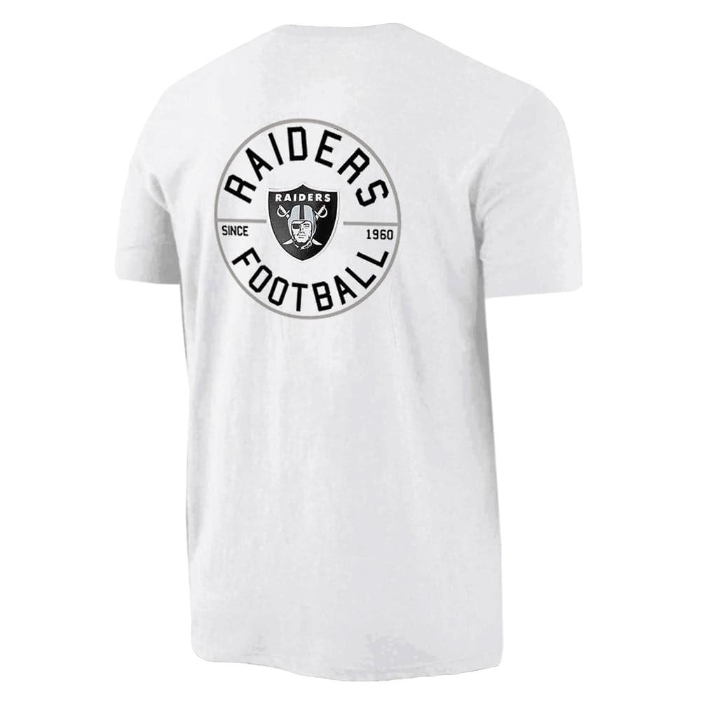 Majestic Athletic T-Shirts Las Vegas Raiders Majestic NFL Syngar T-Shirt - White