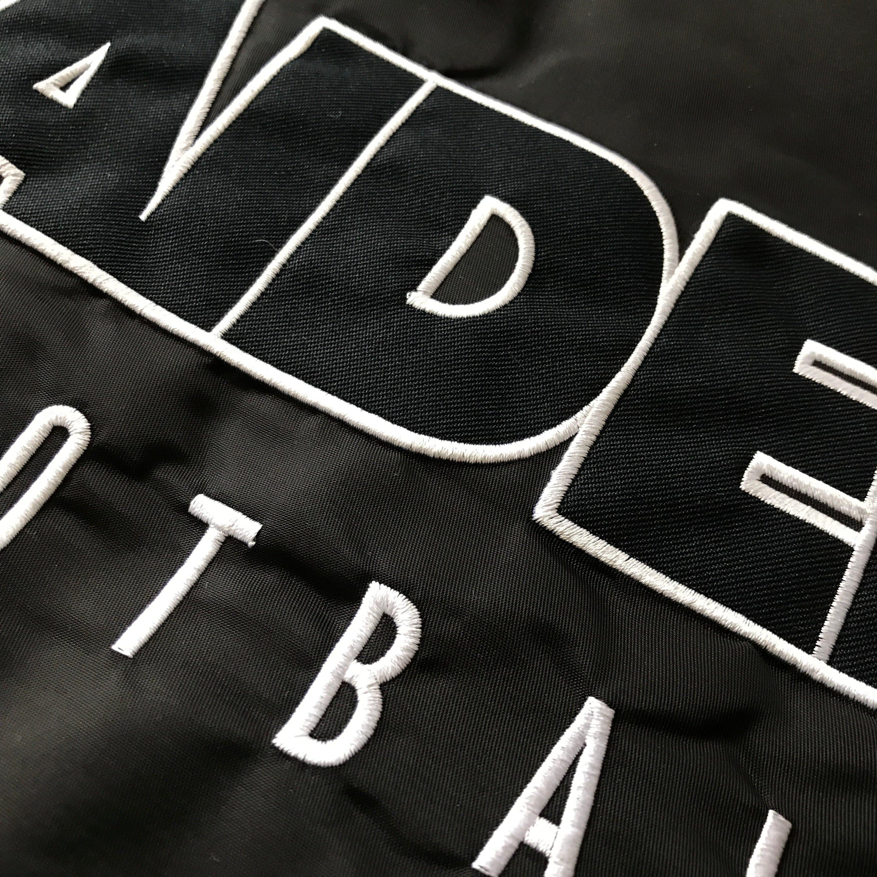 Majestic Athletic Jackets Las Vegas Raiders Majestic NFL Team Nylon Zip Bomber Jacket- Black