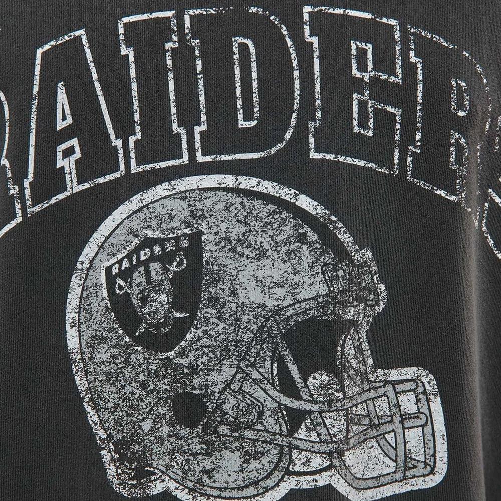 Majestic Athletic T-Shirts Las Vegas Raiders Majestic NFL Vintage Helmet Muscle T-Shirt - Black