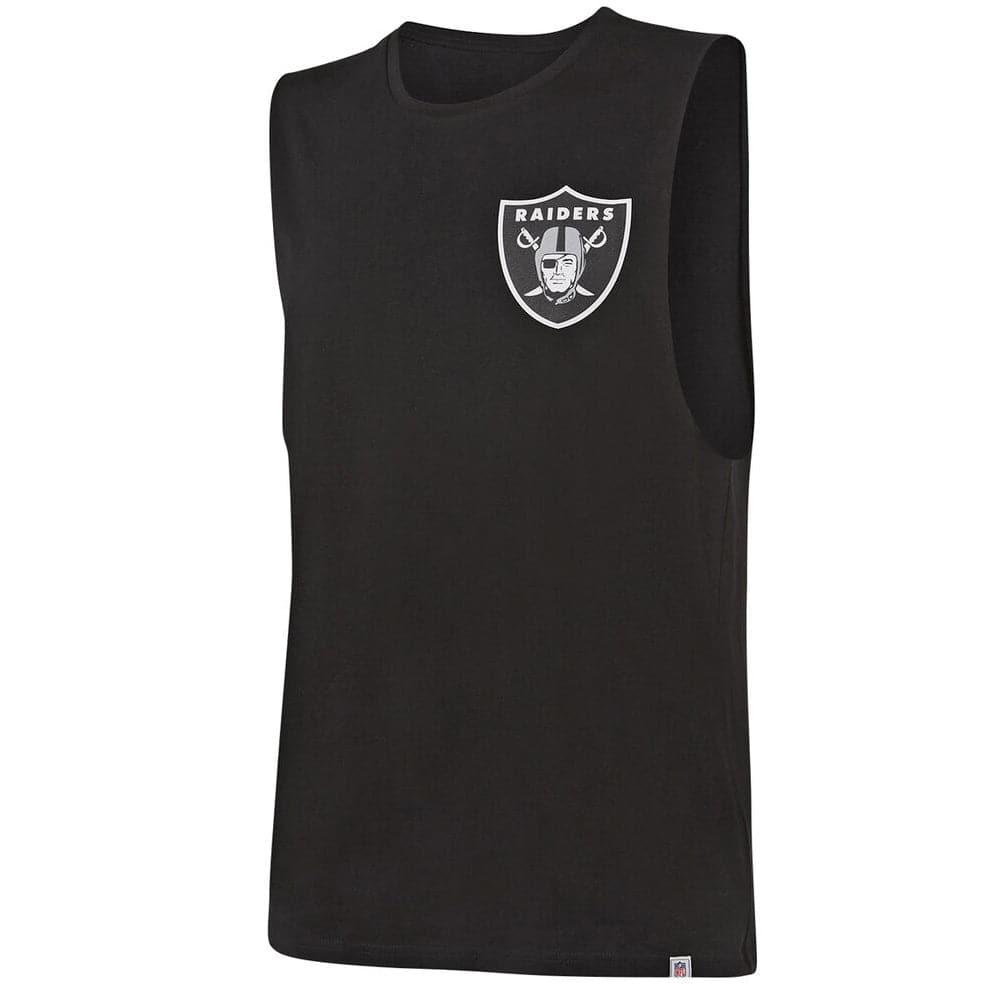 Majestic Athletic T-Shirts Las Vegas Raiders Majestic NFL Yisser Sleeveless Muscle T-Shirt - Black