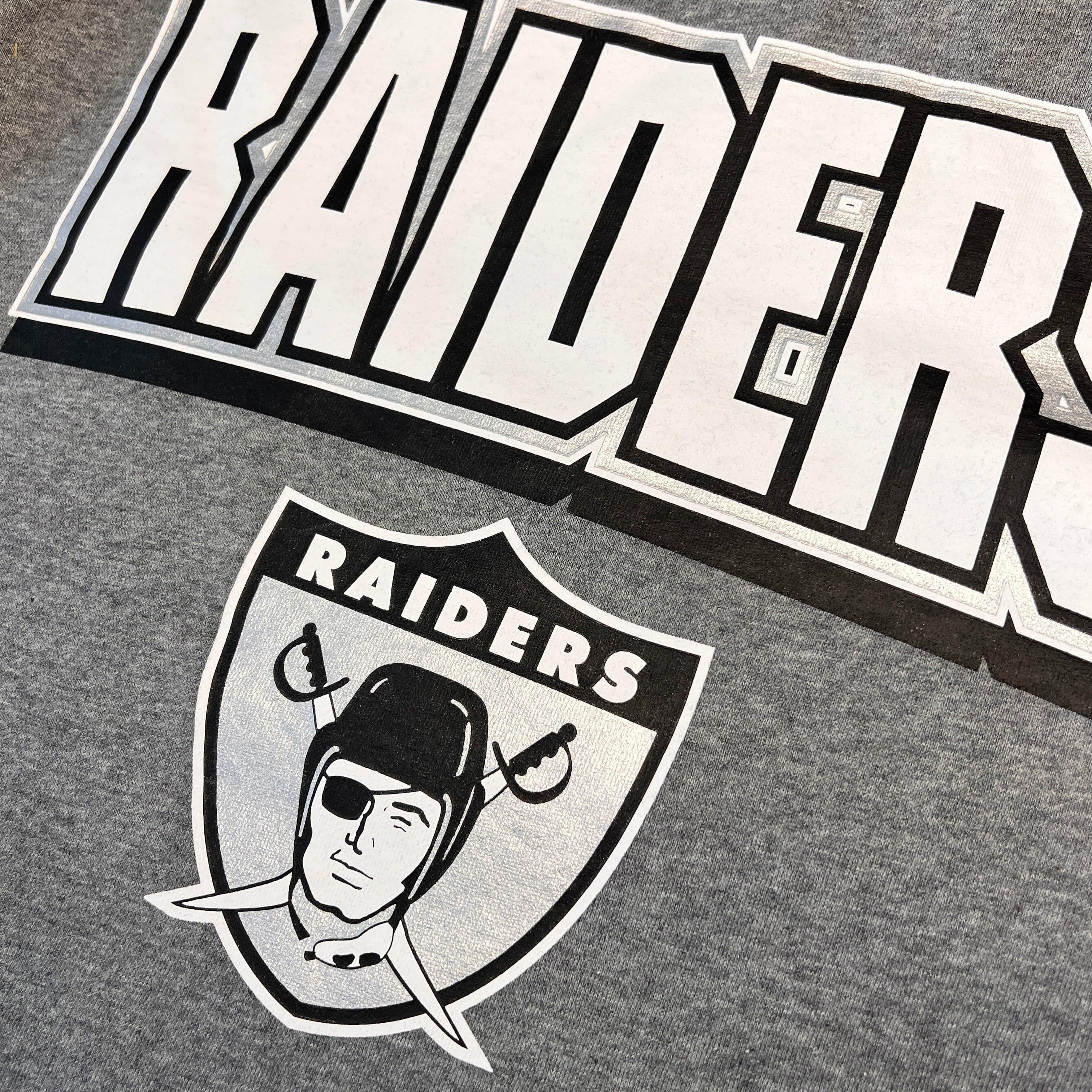 Mitchell And Ness Jumpers Las Vegas Raiders Mitchell & Ness NFL All Over 2.0 Crew Jumper - Grey