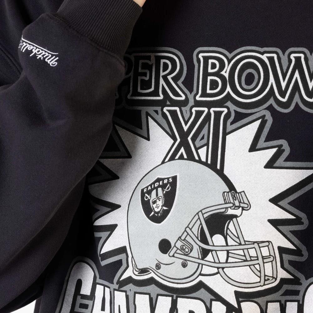 Mitchell And Ness Jumpers Las Vegas Raiders Mitchell & Ness NFL Champs Vintage Crew Jumper - Vintage Black