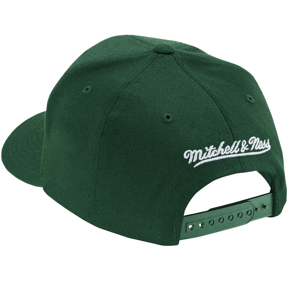 Mitchell And Ness Caps Las Vegas Raiders Mitchell & Ness NFL Clear Field Curve Snapback Hat - Green