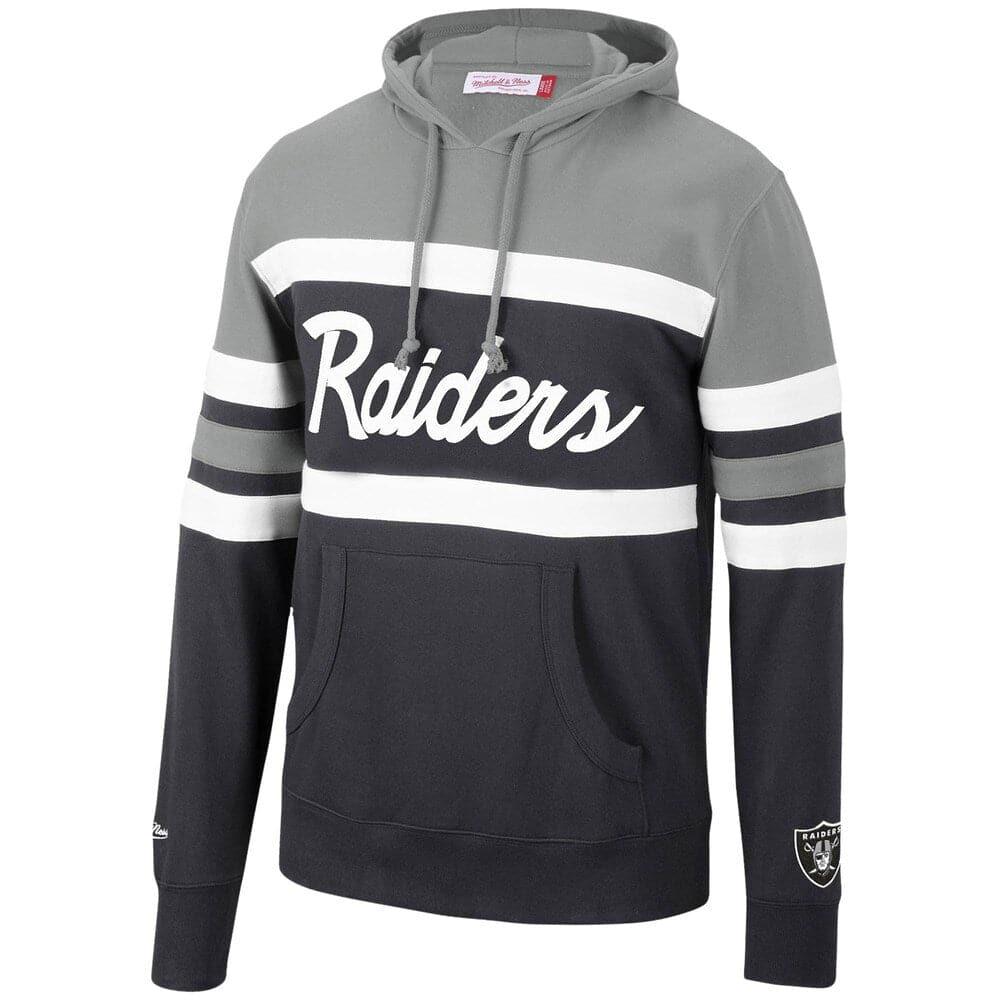 Mitchell And Ness Jumpers Las Vegas Raiders Mitchell & Ness NFL Head Coach Premium Hoodie Jumper - Black