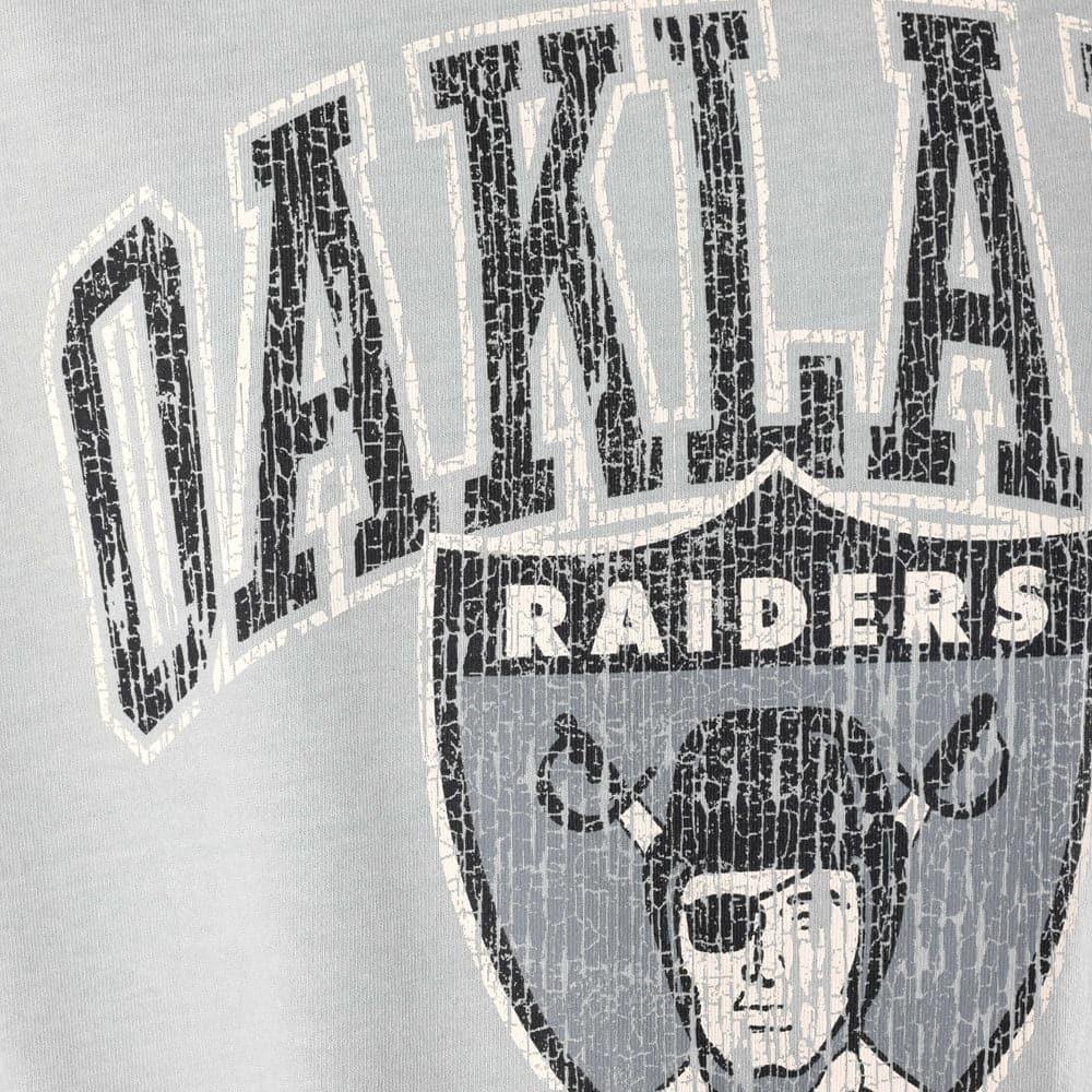 Mitchell And Ness T-Shirts Las Vegas Raiders Mitchell & Ness NFL Ivy Arch Vintage T-Shirt - Faded Grey