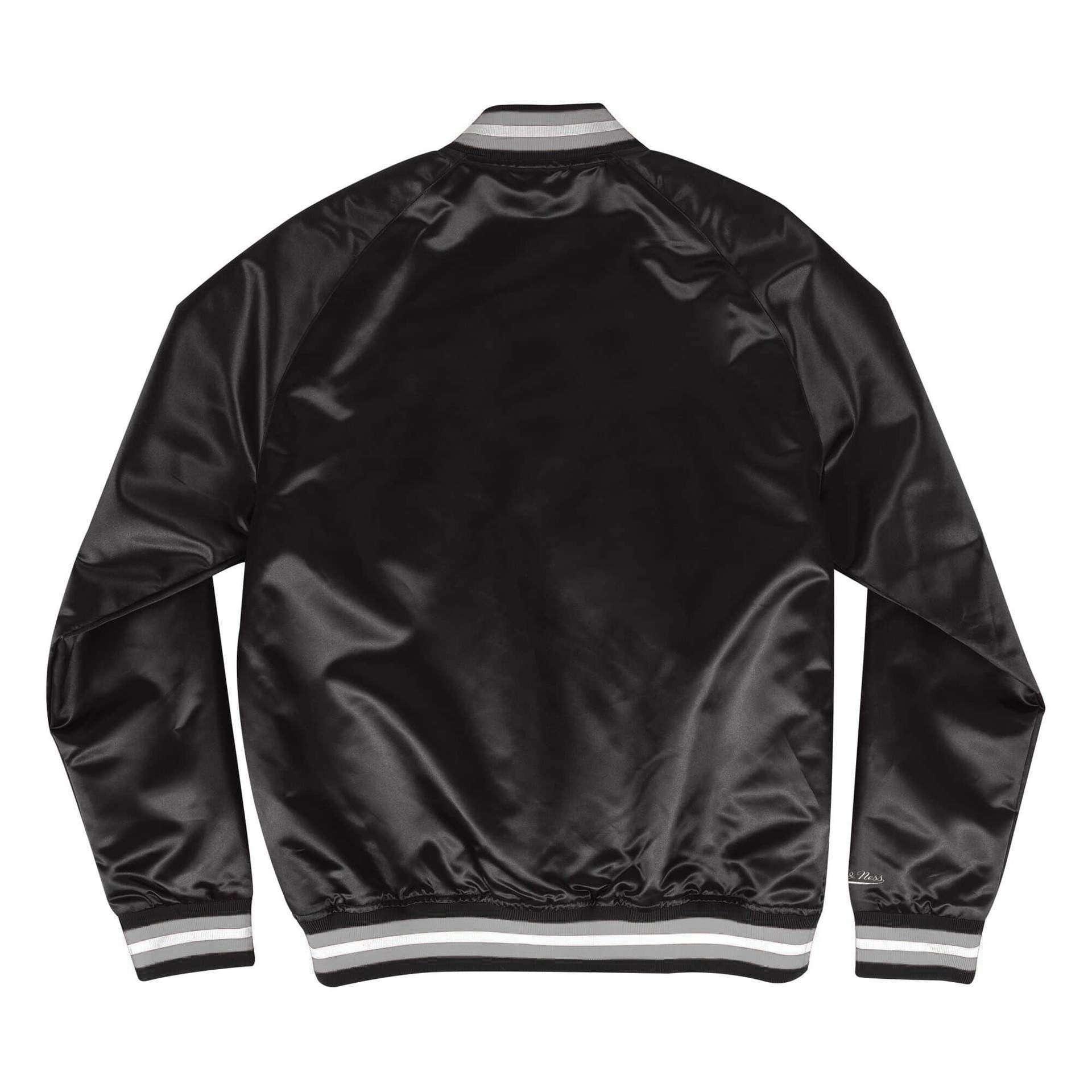Mitchell And Ness Jackets Las Vegas Raiders Mitchell & Ness NFL Lightweight Satin Jacket - Black