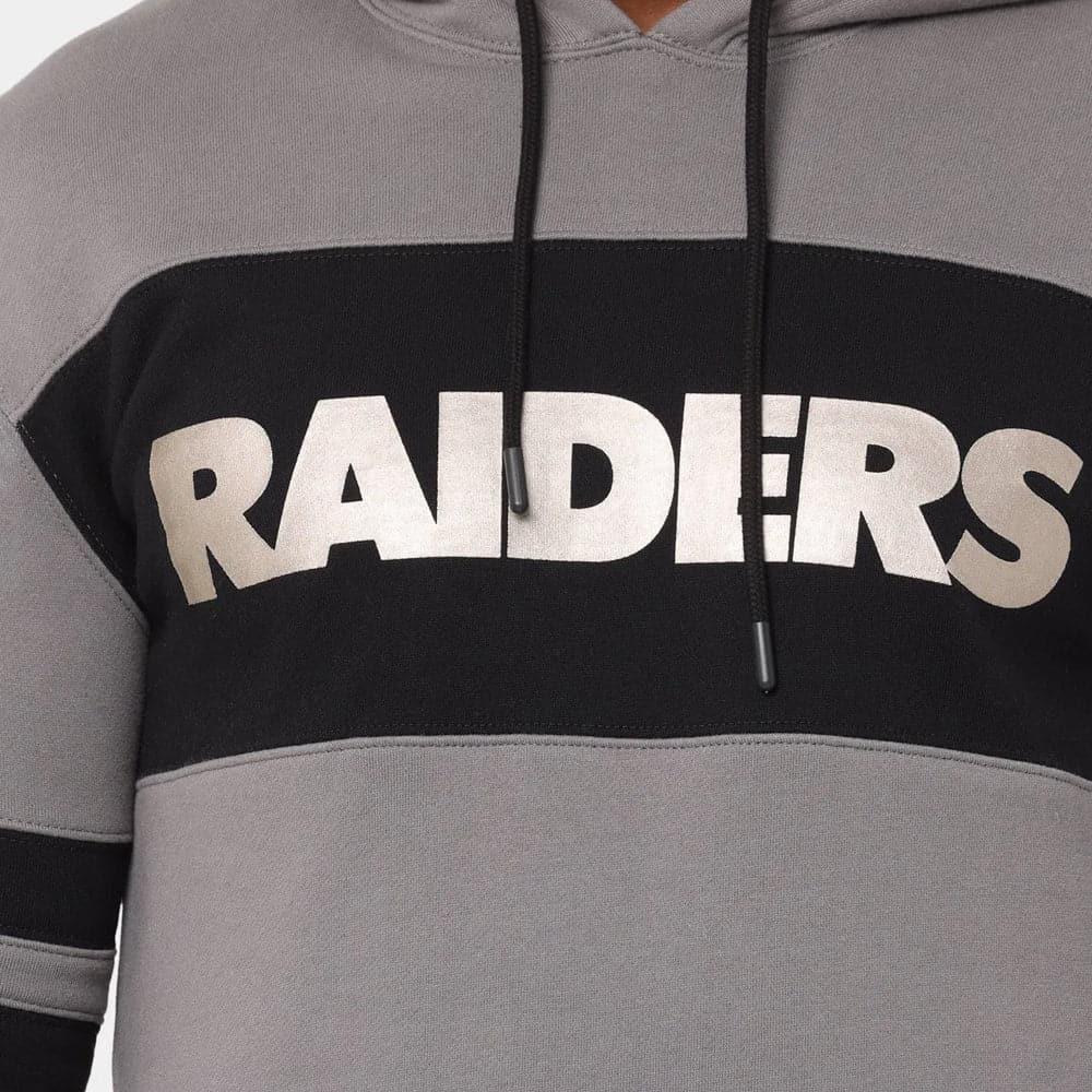 Mitchell And Ness Jumpers Las Vegas Raiders Mitchell & Ness NFL Metal Works Premium Hoodie Jumper - Gunmetal