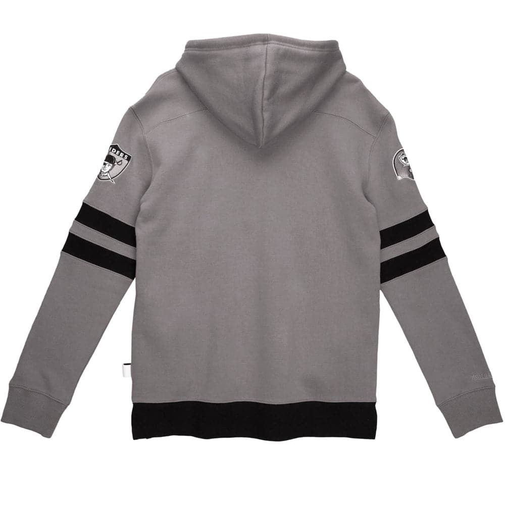 Mitchell And Ness Jumpers Las Vegas Raiders Mitchell & Ness NFL Metal Works Premium Hoodie Jumper - Gunmetal