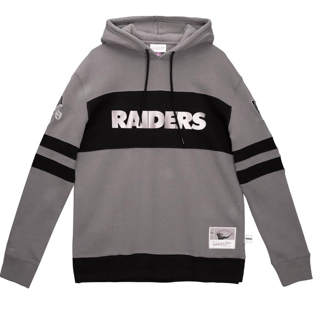 Mitchell And Ness Jumpers Las Vegas Raiders Mitchell & Ness NFL Metal Works Premium Hoodie Jumper - Gunmetal