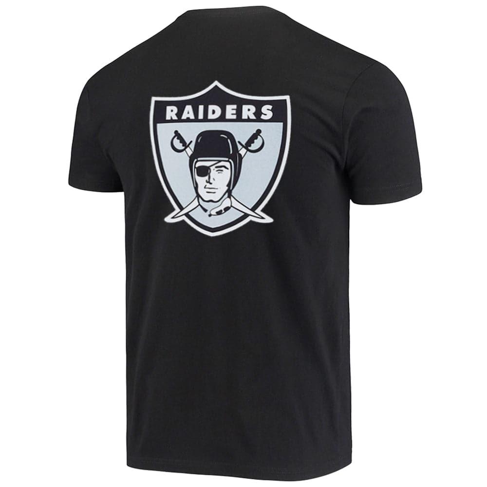 Mitchell And Ness T-Shirts Las Vegas Raiders Mitchell & Ness NFL Retro Repeat T-Shirt - Black