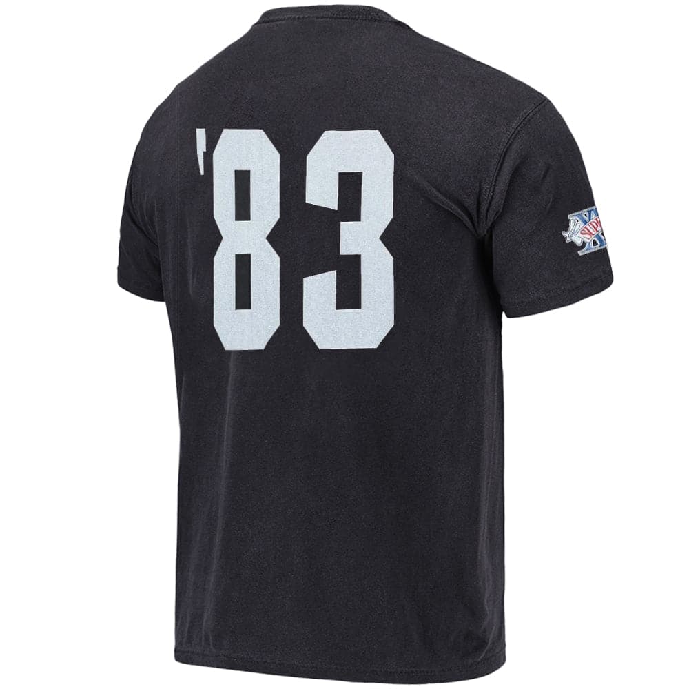 Mitchell And Ness T-Shirts Las Vegas Raiders Mitchell & Ness NFL SB Champs Vintage T-Shirt - Faded Black