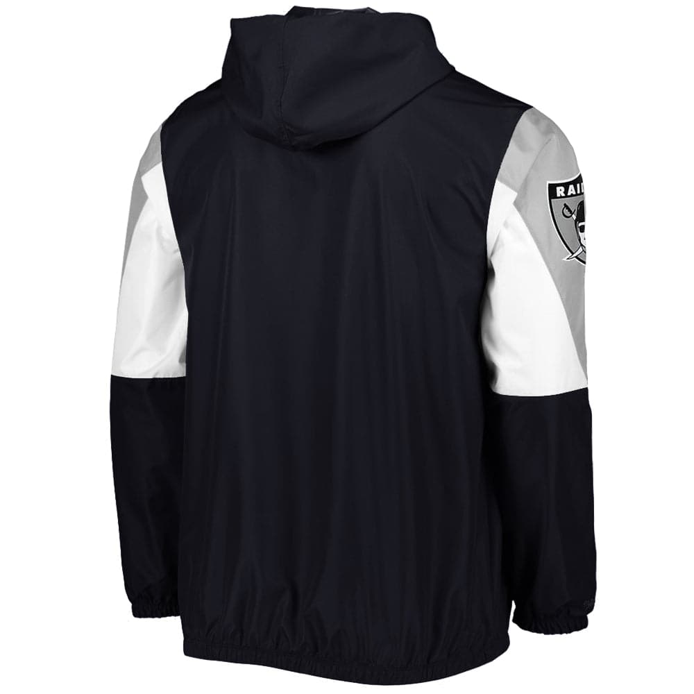 Mitchell And Ness Jackets Las Vegas Raiders Mitchell & Ness NFL Throw It Back Windbreaker Jacket - Black