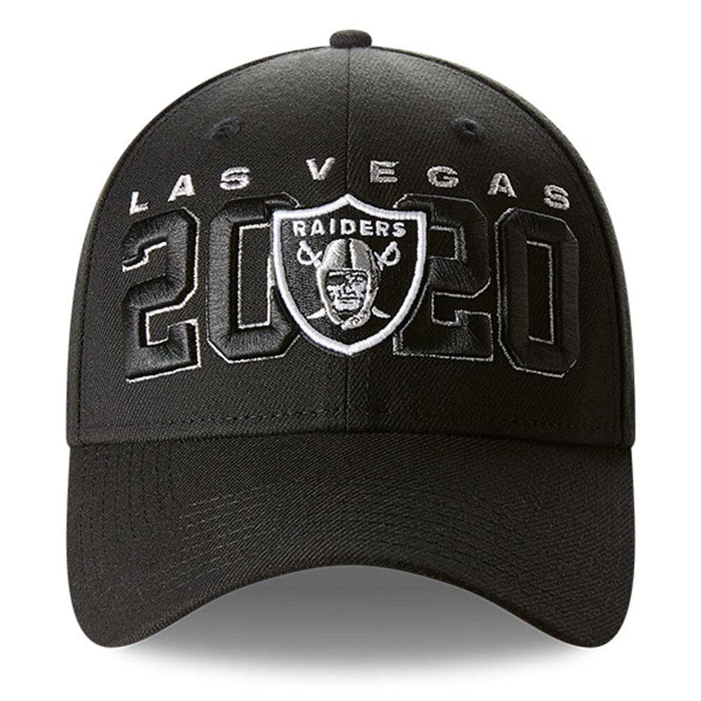 New Era Caps Las Vegas Raiders New Era NFL 2020 Draft 39THIRTY Flex Fit Curve Hat - Black