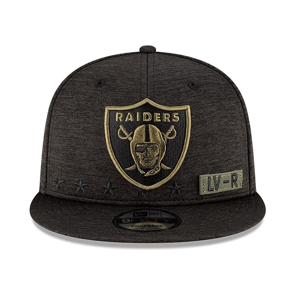 New Era Caps Las Vegas Raiders New Era NFL 2020 Salute To Service 9FIFTY Snapback Hat - Black