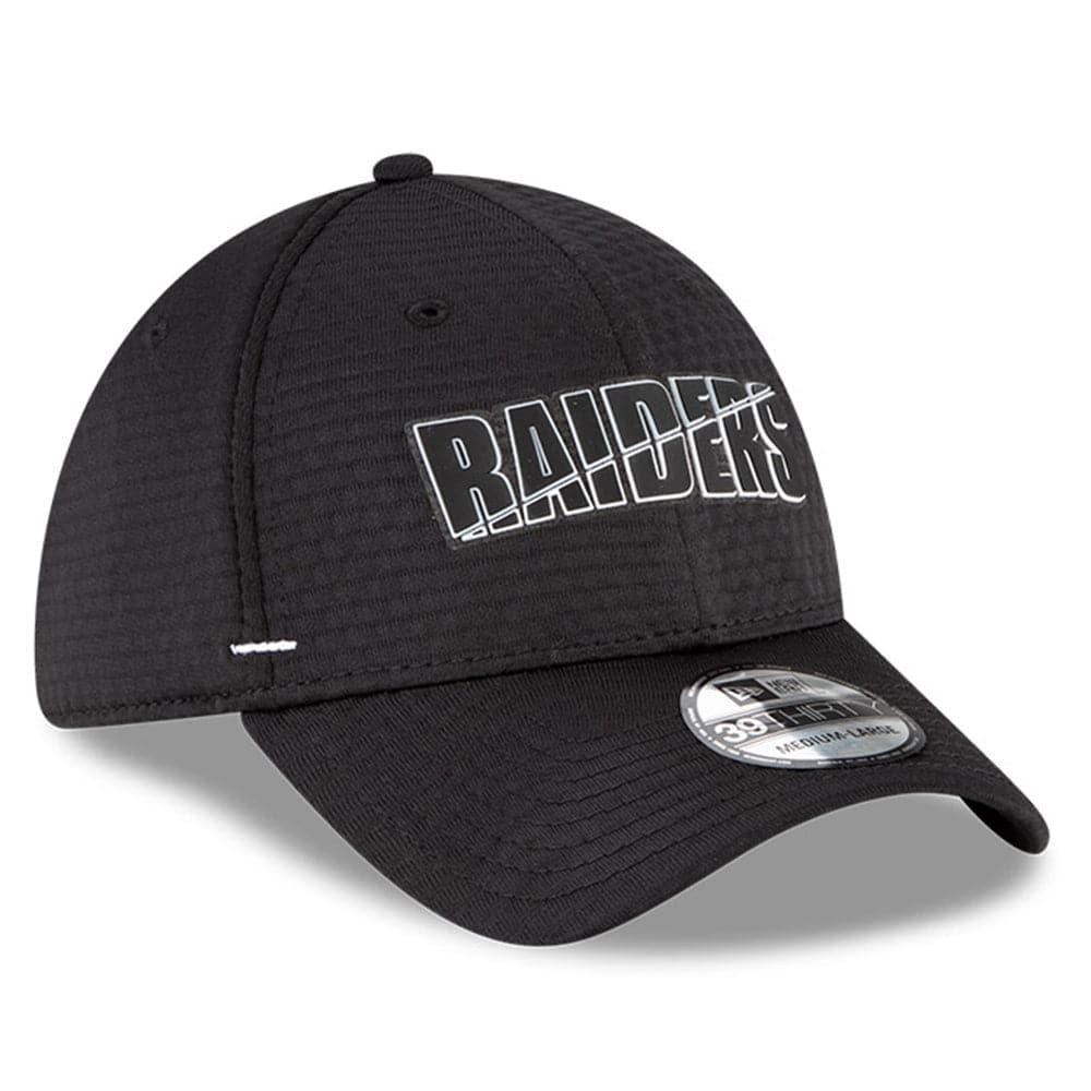 New Era Caps Las Vegas Raiders New Era NFL 2020 Summer Sideline 39THIRTY Flex Fit Curve Hat - Black