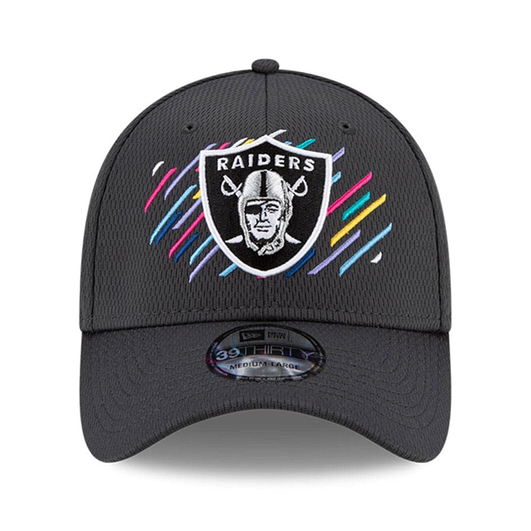New Era Caps Las Vegas Raiders New Era NFL 2021 Crucial Catch 39THIRTY Flex Fit Hat - Steel