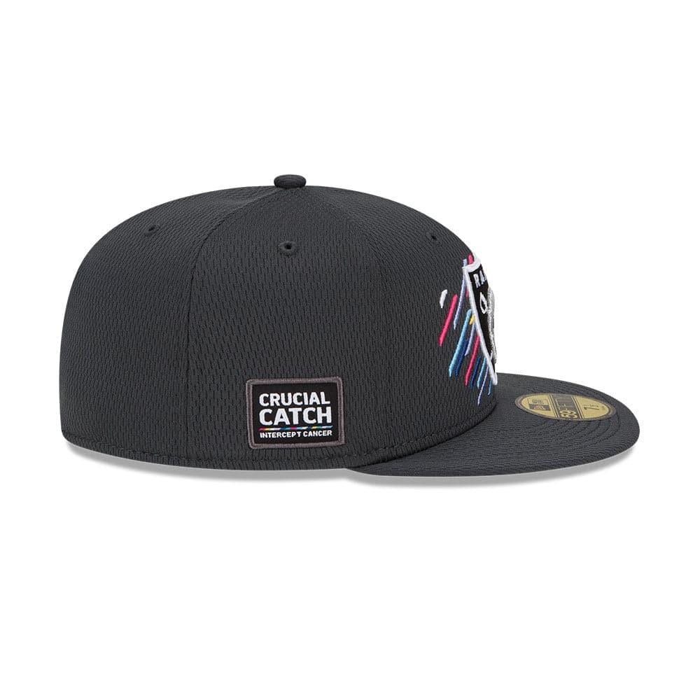 New Era Caps Las Vegas Raiders New Era NFL 2021 Crucial Catch 59FIFTY Fitted Hat - Steel