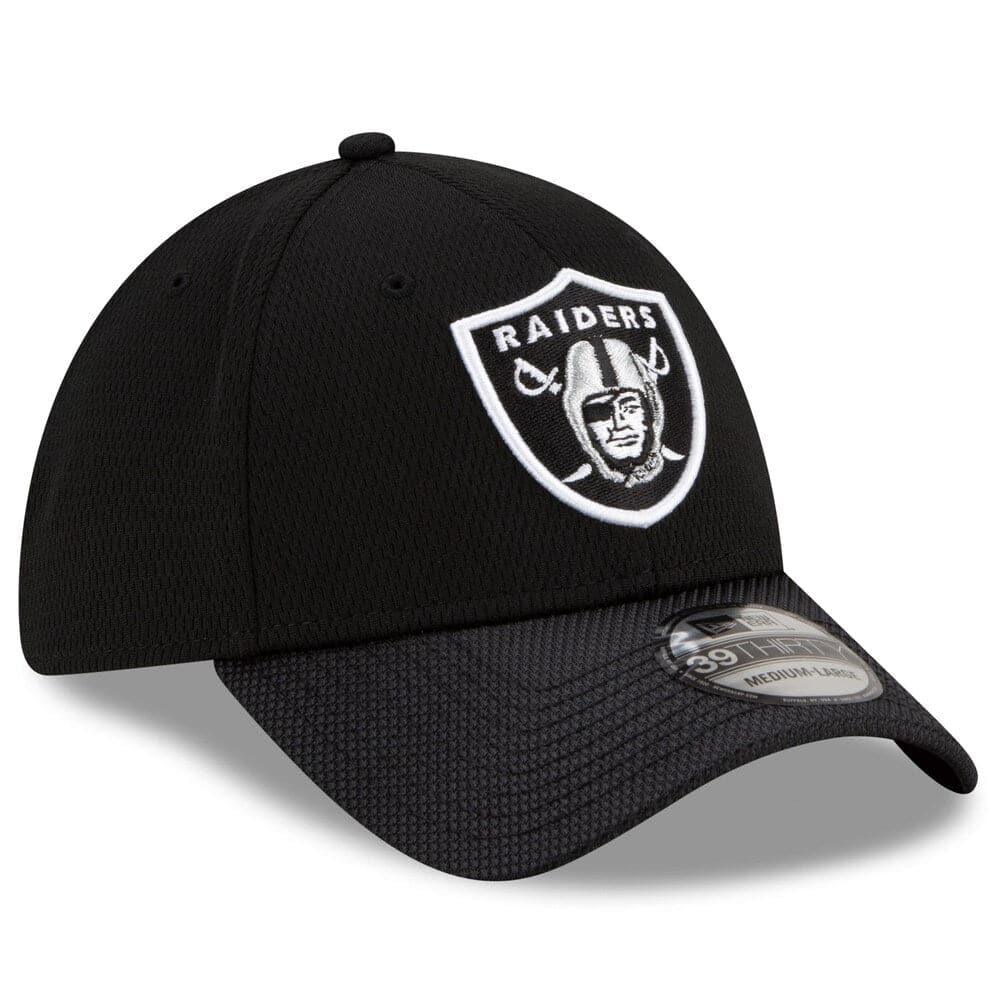 New Era Caps Las Vegas Raiders New Era NFL 2021 Sideline Road 39THIRTY Flex Fit Hat - Black