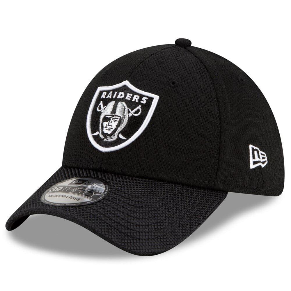 New Era Caps Las Vegas Raiders New Era NFL 2021 Sideline Road 39THIRTY Flex Fit Hat - Black