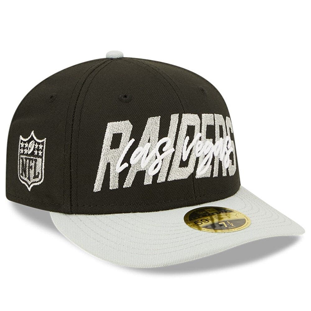 New Era Caps Las Vegas Raiders New Era NFL 2022 Draft Low Profile 59FIFTY Fitted Hat - Black