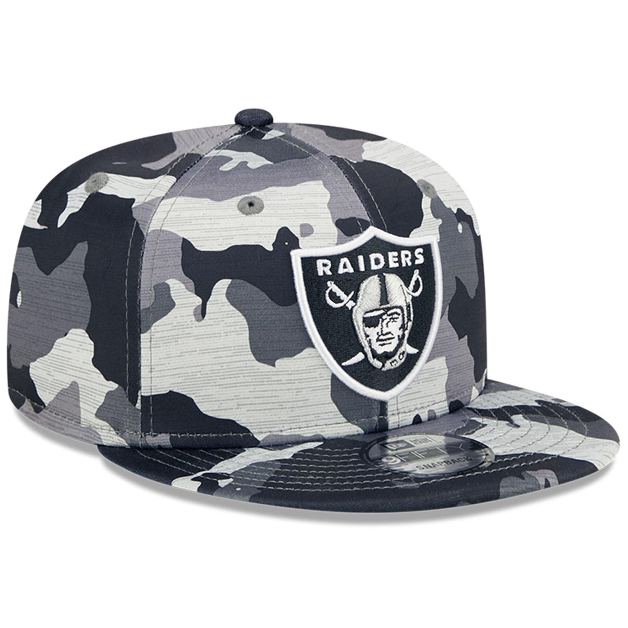 New Era Caps Las Vegas Raiders New Era NFL 22 Training Camp 9FIFTY Snapback Hat - Camo