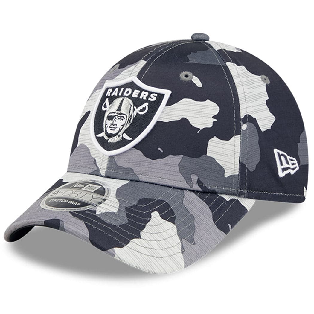 New Era Caps Las Vegas Raiders New Era NFL 22 Training Camp 9FORTY Stretch Snap Hat - Camo