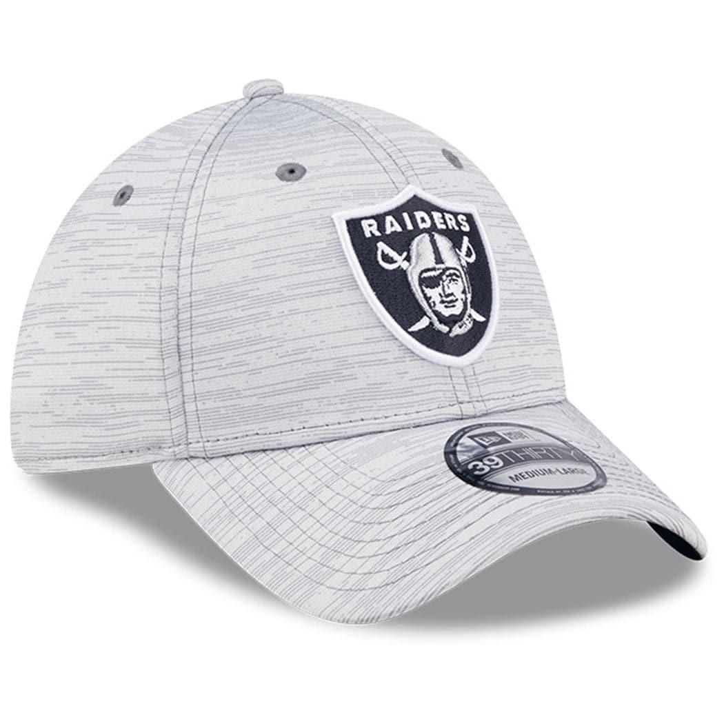 New Era Caps Las Vegas Raiders New Era NFL 22 Training Camp Coach 39THIRTY Stretch Fit Hat - Grey