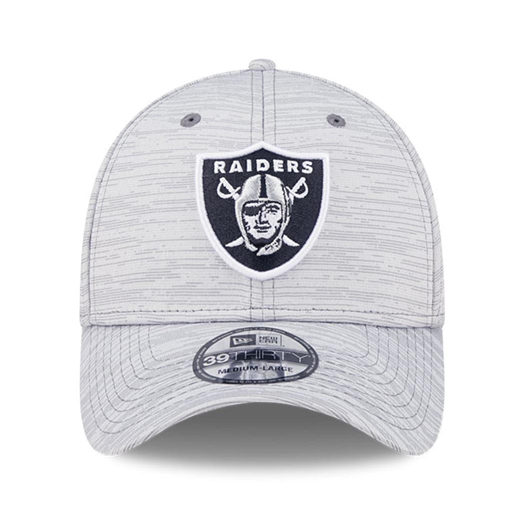 New Era Caps Las Vegas Raiders New Era NFL 22 Training Camp Coach 39THIRTY Stretch Fit Hat - Grey