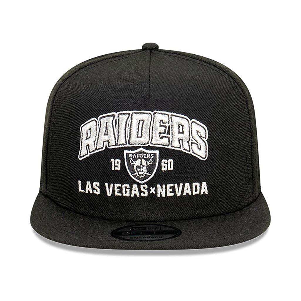 New Era Caps Las Vegas Raiders New Era NFL Arch Script 9FIFTY OF A-Frame Snapback Hat - Black