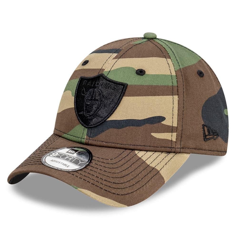 New Era Caps Las Vegas Raiders New Era NFL Black Tonal 9FORTY Snapback Curve Hat - Camo