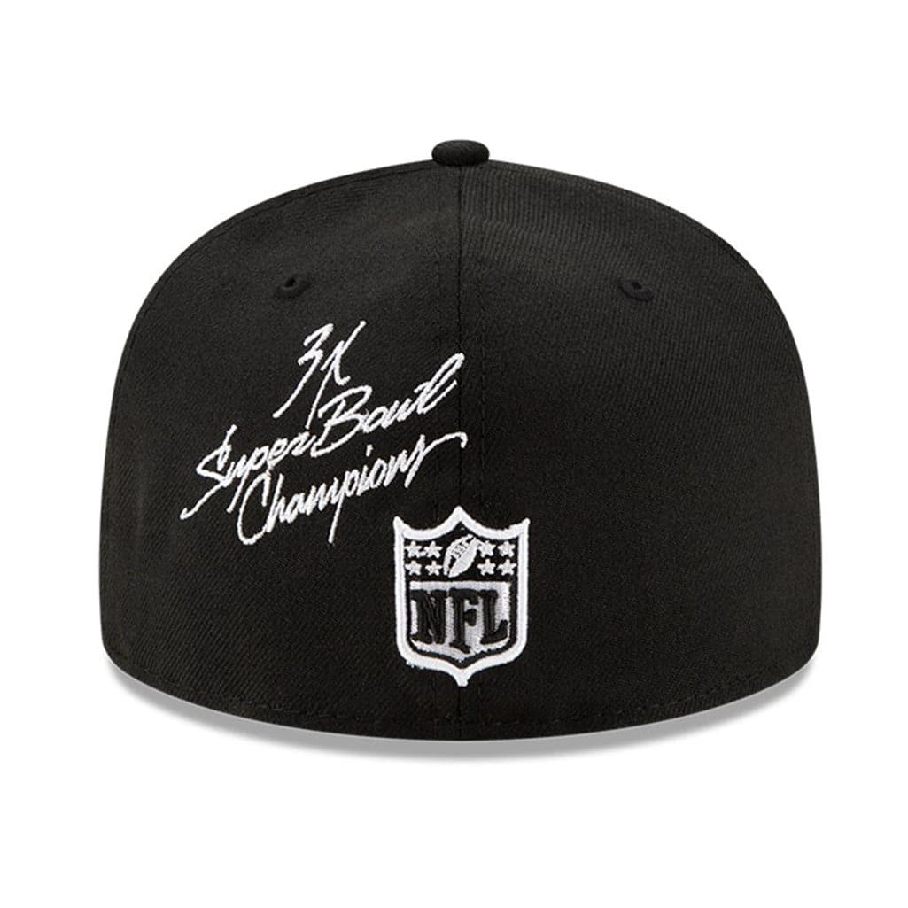 New Era Caps Las Vegas Raiders New Era NFL Champions Patch 59FIFTY Fitted Hat - Black
