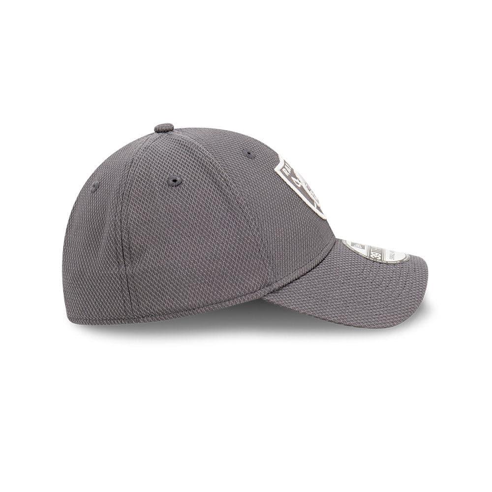 New Era Caps Las Vegas Raiders New Era NFL Graphite Diamond Era 39THIRTY Stretch Fit Hat - Grey