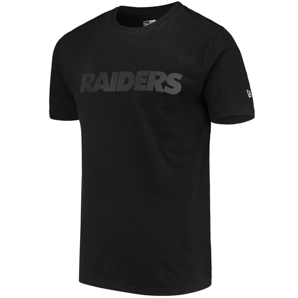 New Era T-Shirts Las Vegas Raiders New Era NFL Monotone Wordmark T-Shirt - Black