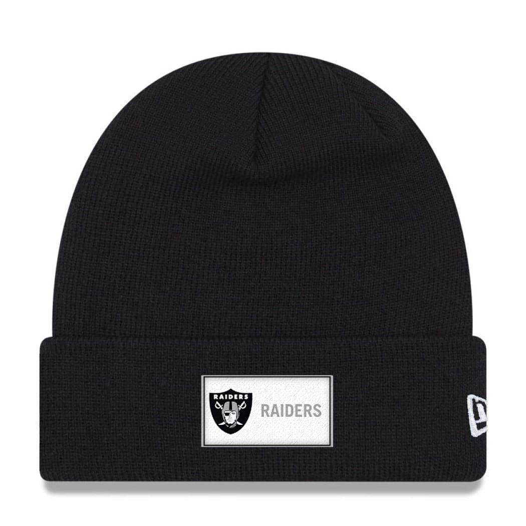 New Era Beanies Las Vegas Raiders New Era NFL Patch Cuff Beanie - Black