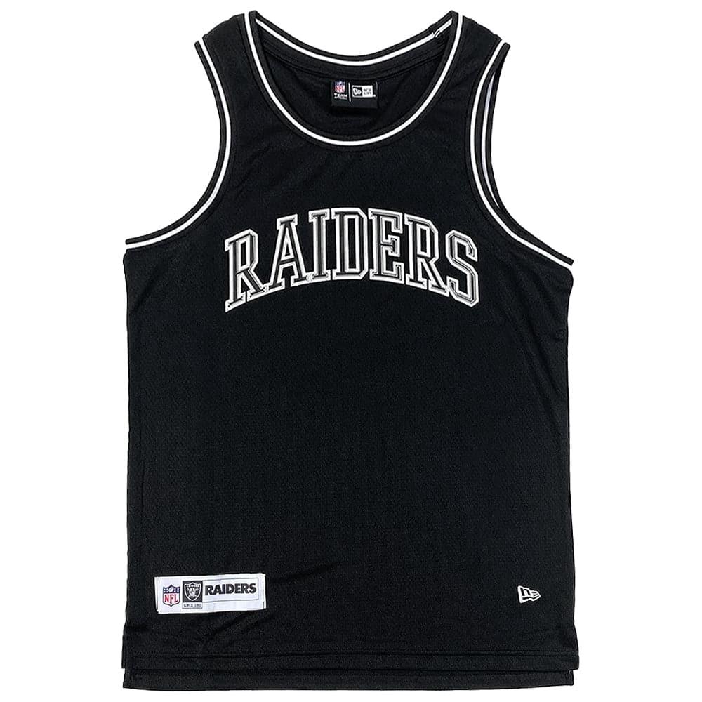 New Era T-Shirts Las Vegas Raiders New Era NFL Premium Mesh Tipping Tank - Black