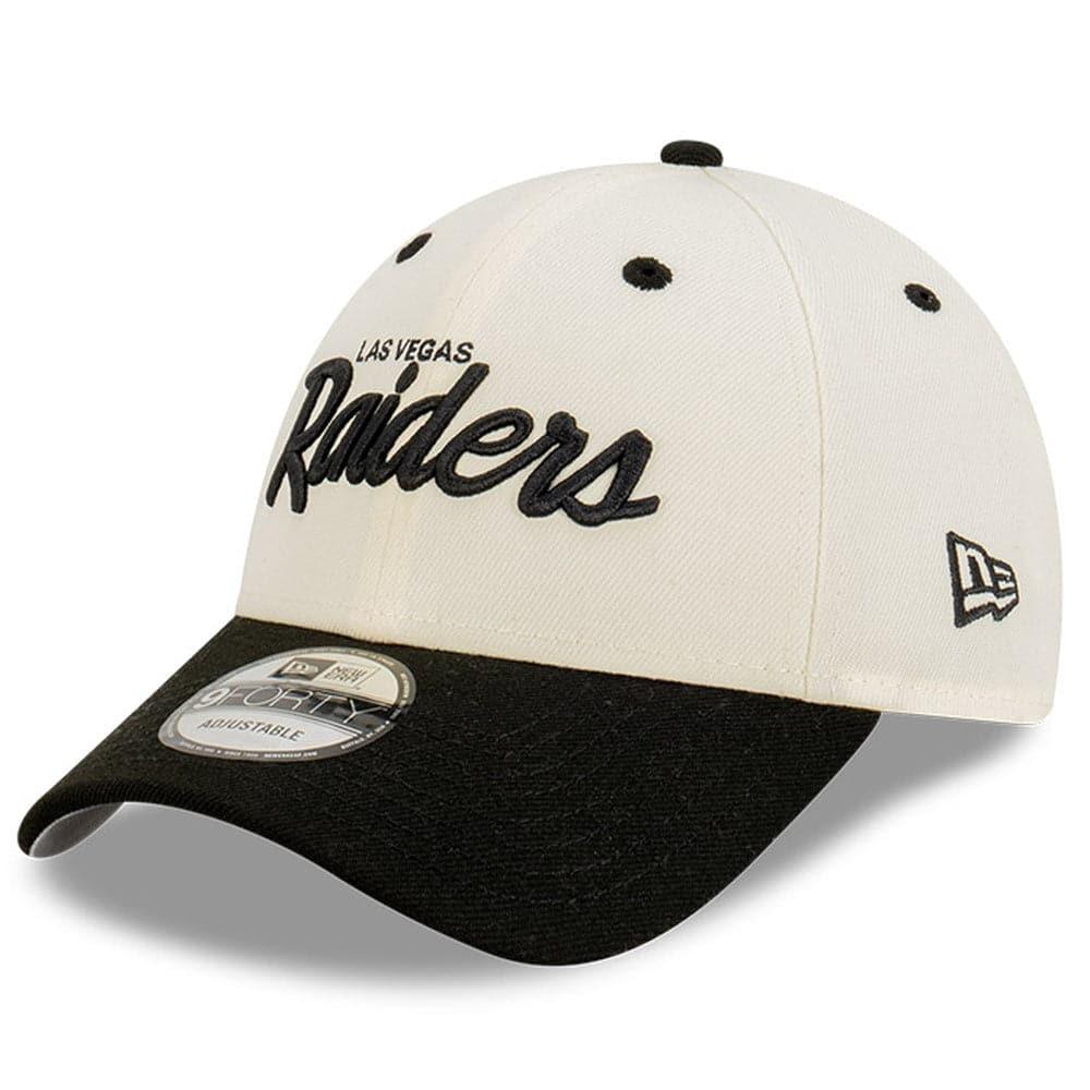 New Era Caps Las Vegas Raiders New Era NFL Script 9FORTY Snapback Hat - Chrome