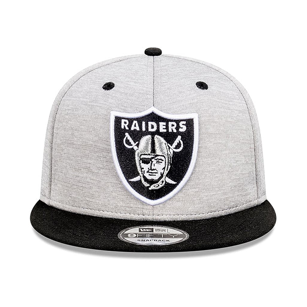 New Era Caps Adjustable M/L Las Vegas Raiders New Era NFL Shadow Tech 2 Tone 9FIFTY Snapback Hat - Grey/Black