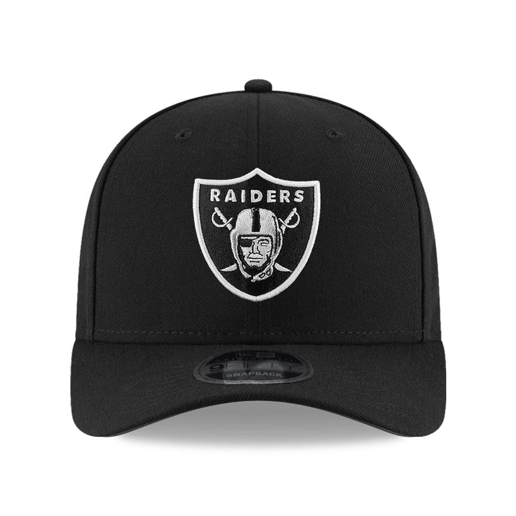 New Era Caps Las Vegas Raiders New Era NFL Team 9FIFTY OF Pre-Curved Snapback Hat - Black
