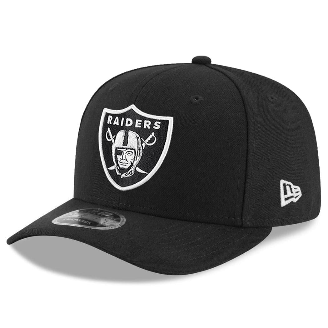 New Era Caps Las Vegas Raiders New Era NFL Team 9FIFTY OF Pre-Curved Snapback Hat - Black