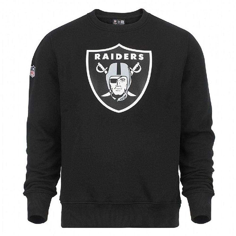 New Era Jumpers Las Vegas Raiders New Era NFL Team Logo Crew Jumper - Black