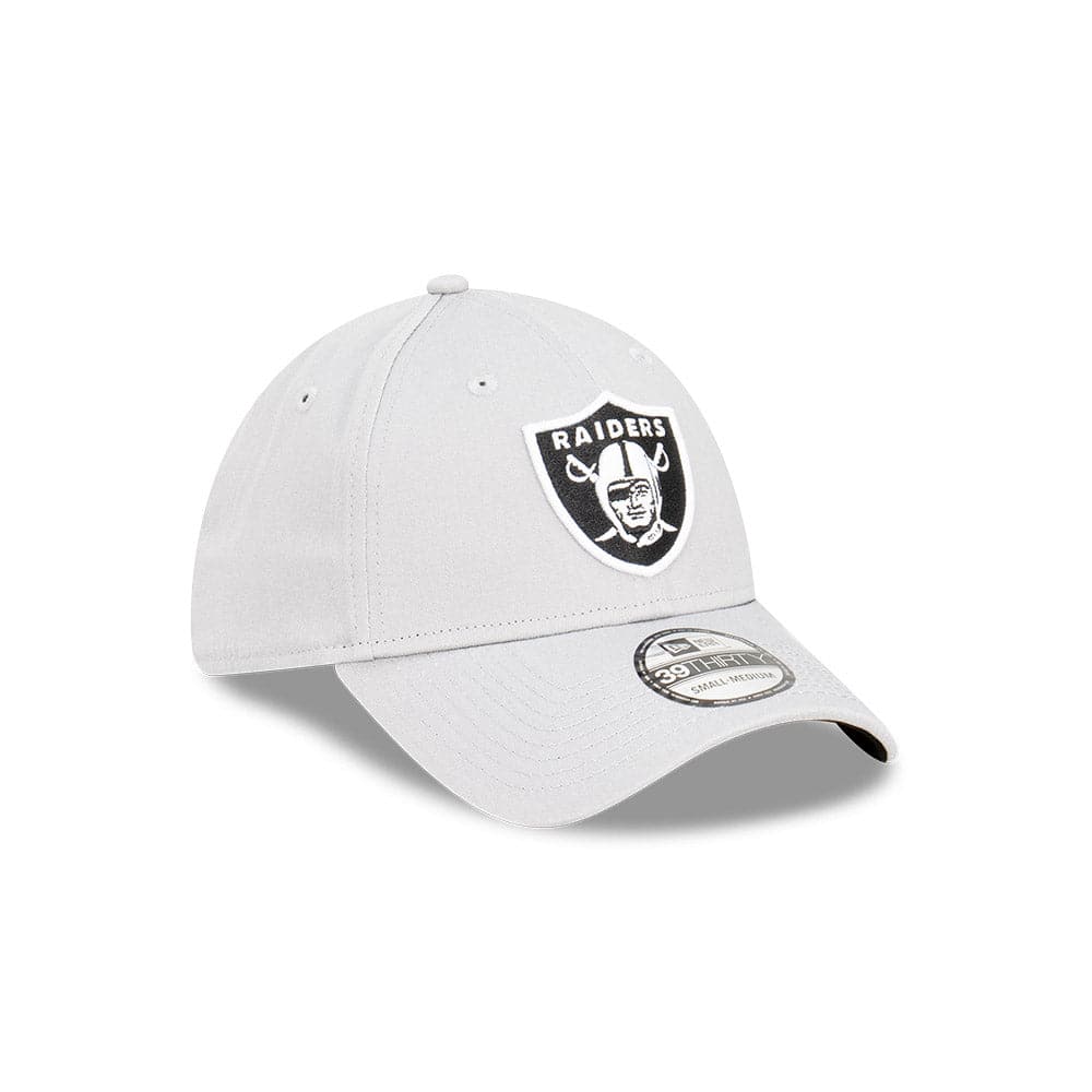 New Era Caps Las Vegas Raiders New Era NFL Team Storm 39THIRTY Flex Fit Hat - Grey