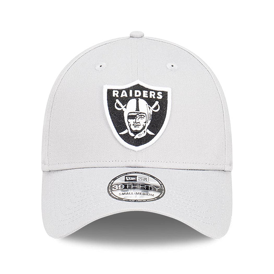 New Era Caps Las Vegas Raiders New Era NFL Team Storm 39THIRTY Flex Fit Hat - Grey